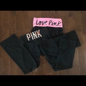 VS PINK boot cut yoga pants